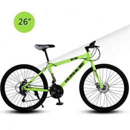 WJS Bici WJS Mountain Bike 26 Pollici Bicicletta 21 velocit velocit Variabile Posizionamento Fuoristrada Ruota A Torre Sistema Frenante A Disco Sensibile Forcella Ammortizzante Anteriore Unisex(Color:Verde)