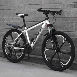 WJSW Bici WJSW Mountain Bike per Adulti - Bicicletta Fuoristrada a velocità variabile MTB City Road (Colore: Bianco, Dimensioni: 21 velocità)