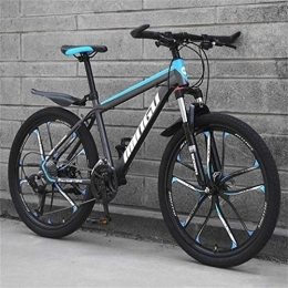 WJSW Mountain Bike WJSW Mountain Bike per Adulti City Road Bicycle - Commuter City Hardtail Bike Unisex (Colore: Nero Blu, Dimensione: 30 velocità)