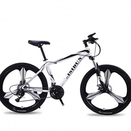 WND Bici WND Mountain Bike  Adult Speed Shift One Wheel Three Knife Double Disc Brakes Road Bicycle, Black And White, 30speed