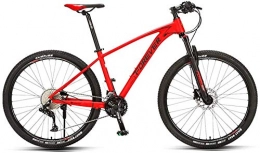 WQFJHKJDS 33-Speed ​​Mountain Bike Maschile e Femmina Adulto Doppia Adulto Assorbente velocità velocità Bicicletta Bicicletta Bicicletta Flessibile Cambio di velocità Gears (Color : Red)