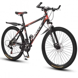 WXXMZY Bici WXXMZY Mountain Bike, Mountain Bike da 26 Pollici per Adulti da Uomo E da Donna, Telaio in Acciaio al Carbonio Leggero (Color : Red, Size : 21 Speed)