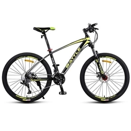 WYBD.Y Bici WYBD.Y 30 Alta qualità Mountain Bike Unisex Ruota da 27, 5" Telaio in Alluminio Leggero Freno A Disco (Versione Alta), Giallo
