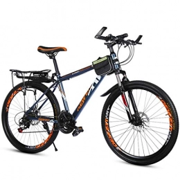 WYLZLIY-Home Bici WYLZLIY-Home Mountain Bike Bicicletta MTB Sportiva da Montagna Mountain Bike, 26inch Steel Wheel Carbonio Struttura della Montagna Biciclette, Doppio Disco Freno e Forcella Anteriore (Color : Orange)