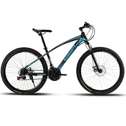 WYLZLIY-Home Bici WYLZLIY-Home Mountain Bike Bicicletta MTB Sportiva da Montagna Mountain Bike Biciclette 26" 21 / 24 / 27 velocità Doppio Freno A Disco Ruote A Raggi della Bici (Color : Blue, Size : 24 Shimano Speed)