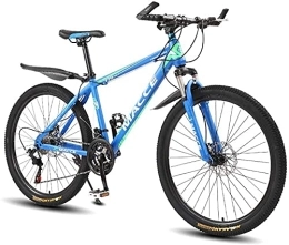 XBSXP Mountain Bike XBSXP Mountain Bike da 26 Pollici per Adulti, Mountain Bike a Sospensione Completa per Bici da Fuoristrada, Uomo Donna MTB con Doppio Freno a Disco, 21 / 24 / 27 velocità, 21 velocità-E
