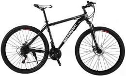 xstorex - Mountain bike da uomo a 21 velocità, con doppio freno a disco, 29 pollici, per tutti i tempi, bici da città per adulti, solo per attività all’aperto Nero