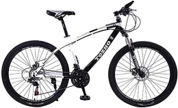 XYSQWZ Bici XYSQWZ Mountain Bike da 24 Pollici per Uomo E Donna in Bicicletta Nera con Freni A Disco Sistema di Deragliatore Telaio Alluminio