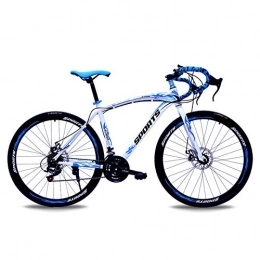 YeeWrr Electric Mountain Bike Biking in Mountain off-Road Cities, Protect The Environment,Reduce Pollution, Travel Easily, And Low-Carbon Life-White_Blue_40Spokes