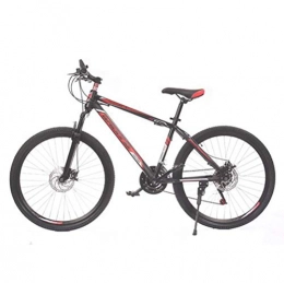 YOUSR Bici YOUSR Mountain Bike Boy Outdoor Travel Bike, Bici da 20 Pollici Freestyle per Bici da Strada Black Red