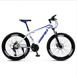 Yunyisujiao Bici Yunyisujiao Mountain Bike, Bici con Freno A Doppio Disco A 21 velocità da 26 Pollici, Bici Ad Assorbimento degli Urti A velocità Variabile per Adolescenti Adulti (Color : Blue)