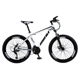 Yunyisujiao Mountain Bike, Bici con Freno A Doppio Disco A 21 velocità da 26 Pollici, Bici Ad Assorbimento degli Urti A velocità Variabile per Adolescenti Adulti (Color : White)