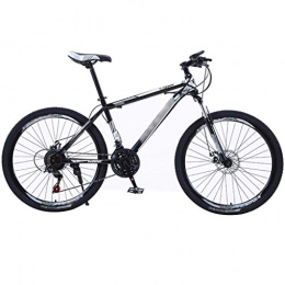 YXFYXF Mountain Bike YXFYXF Dual Sospension Mountain Bike, Bicycle, Biciclette a velocità variabile Fuoristrada, 24 / 26 Pollici, 21-velocità, Unisex (Colore: (Color : Black, Size : 24 Inches)