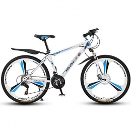 Z&L Bici ZL Blu e Bianco Teenager Adulti Mountain Bike di Uomini o Donne 24 Pollici, 3 Razze 24 velocità con Compact Outdoor Bicicletta for Ragazzi di età 9-12, noleggio di Sospensione