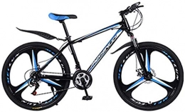 ZXL Bici ZXL Mountain Bike, Bici da Strada 21 Velocità 26 Pollici Sospensione Completa Mtb Freno a Doppio Disco Telaio in Acciaio Sospensione Ciclismo Sport All'Aperto-Blu Bianco, Blu