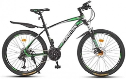 ZXL Bici ZXL Mountain Bike, Bici da Strada Bici da Coda Dura Bici da 24 Pollici Bici in Acciaio Al Carbonio Velocità Della Bici 21 Velocità per Escursioni in Bicicletta All'Aperto Allenarsi Adulti-Blu, Verde