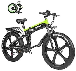 RDJM Bicicleta Bici electrica, Bicicleta eléctrica, plegable E-bici con 48V 12.8AH extraíble de carga de la batería de litio / 21 Velocidad / 26 pulgadas súper ligero, Urban Commuter bicicletas for Hombres Mujeres A