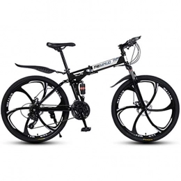 novi Bicicleta Bicicleta, bicicleta de montaña / bicicleta de montaña eléctrica plegable, con ruedas integradas de aleación de magnesio de 26 pulgadas, suspensión delantera y trasera avanzada y cambio de 21 veloci