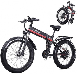 Clothes Bicicleta de montaña eléctrica plegables Bicicleta de carretera de la ciudad de cercanías, Bicicleta de montaña eléctrica con el 26 * 4.0 Fat Tire & 12.8AH de iones de litio bicicleta eléctrica 1000W for el adulto, la suspensión total de la