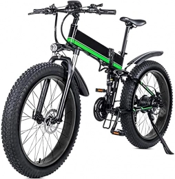 CASTOR Bicicleta Bicicleta electrica 26 Bicicleta de montaña plegable eléctrica con batería de litio de litio de 48V 12AH extraíble 1000W Motor Bicicleta eléctrica ebike con pantalla LCD y batería de litio extraíble