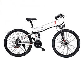 CASTOR Bicicleta Bicicleta electrica 26 '' Bicicleta eléctrica, bicicleta de montaña eléctrica plegable con batería de litio de 48V 10AH, suspensión completa de motor 350 y engranajes de 21 velocidades, marco de alumi