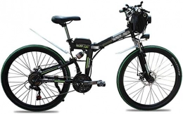 HCMNME Bicicleta Bicicleta Eléctrica Bicicletas eléctricas plegables para adultos, aleación de magnesio Ebikes Bicicletas Todos terrenos, comodidades bicicletas híbridas reclinadas / bicicletas de carretera de 26 pulg