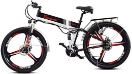 Lamyanran Bicicleta Bicicleta Eléctrica Plegable Adulto Montaña bicicleta eléctrica plegable, 26 pulgadas adulto bicicleta eléctrica, 350W Motor, 48V 10.4Ah batería de litio recargable, asiento ajustable, Bicicleta plega