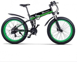 YAOJIA Bicicleta de montaña eléctrica plegables Bicicleta plegable adulto Bicicleta Eléctrica Plegable De 26 Pulgadas Para Ciclismo De Carretera Para Hombres Adultos | Con 48V 12.8AH Batería De Litio Desmontable De 21 Velocidades Refuerzo De Freno