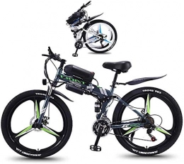 Fangfang Bicicleta Bicicletas Eléctricas, Fat Tire plegable bicicleta eléctrica for Adultos con 26" suspensión de la rueda integrada súper ligero de aleación de magnesio bicicleta eléctrica completa y 21 Engranajes velo