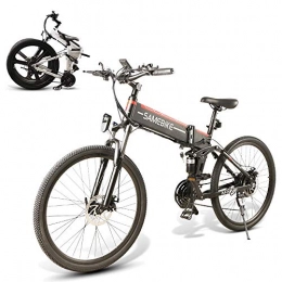 CAMTOP Bicicleta de montaña eléctrica plegables CAMTOP Bicicletas Eléctricas Plegables Adulto Ebike Bici de Montaña Hombre Mujer 26 Pulgadas 500W 48V / 10Ah Batería extraíble de Iones de Litio (Llanta de radios Negros)