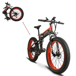 Extrbici Bicicleta Extrbici Cruiser Bicicleta Elctrica Plegable XF690 500w 48v 10A Electrnica Grasa Neumtica E Bicicleta Completa Suspensin 7 Velocidades Bicicleta Elctrica (Rojo)