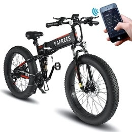 Fafrees Bicicleta Fafrees FF91 - Bicicleta eléctrica plegable con aplicación de 26 pulgadas para hombre, bicicleta eléctrica plegable, bicicleta de montaña con pantalla LCD de 3, 5 pulgadas