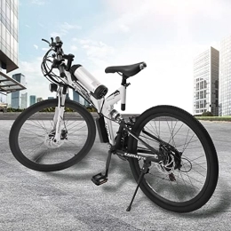 Fetcoi Bicicleta Fetcoi Bicicleta eléctrica para hombre de 26 pulgadas, bicicleta eléctrica de montaña con motor de rueda trasera de 250 W, bicicleta eléctrica plegable de 21 velocidades, para adultos
