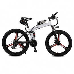 GJJSZ Bicicleta de montaña eléctrica plegables GJJSZ Bicicleta de montaña eléctrica Mejorada, Bicicleta eléctrica de 250W 26''con batería extraíble de Iones de Litio de 36V 6.8 AH, Cambio de 21 velocidades