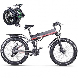 LJYY Bicicleta de montaña eléctrica plegables LJYY Bicicleta de montaña eléctrica Plegable para Adultos, Bicicleta eléctrica de 26 Pulgadas para Adultos, Bicicleta eléctrica de Alta Velocidad de 48 V, 1000 W, batería de Litio extraíble de 12