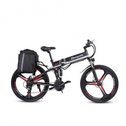 sheng milo Bicicleta de montaña eléctrica plegables M80 Bicicleta electrica 48V250W S-h-i-m-a-n-o 21 EBike portátil Plegable para desplazamientos y Ocio Suspensión Delantera Delantera Asistente de Pedal Bicicleta Unisex (Negro)