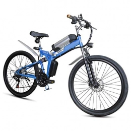 R&Xrenxia Bicicleta de montaña eléctrica plegables RXRENXIA Plegable Bicicleta Elctrica, Bicicleta Elctrica De Montaa, Plegable con Asiento Ajustable Marco De Aleacin De Aluminio Inteligente LCD Medidor De Velocidad 27 (48V10AH) para Adultos