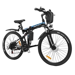 VARUN Bicicleta Electrica Plegable 26", E-Bike con Batería Extraíble de 36 V 8 Ah, Bici Eléctrica Bicicleta de montaña Adulto,Bicicleta montaña de - Cambio de 21V Shimano