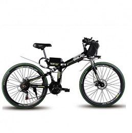 WXJWPZ Bicicleta de montaña eléctrica plegables WXJWPZ Bicicleta Eléctrica Plegable Bicicleta De Montaña Eléctrica De 24 Pulgadas Sonó 60 Km De Velocidad Máxima 35 Km / H Plegable, Black