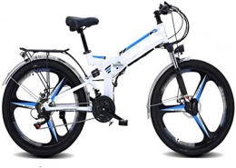 ZJZ Bicicleta ZJZ Bicicletas eléctricas Plegables de 26 Pulgadas, Bicicleta de montaña, batería de Litio 48V10Ah, Bicicleta para Adultos de 21 velocidades, posicionamiento GPS, Ciclismo Deportivo