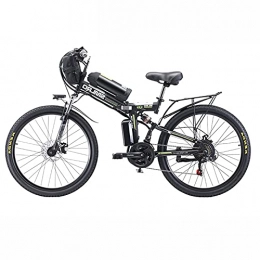 ZOSUO Adulto Bicicleta Híbrida Plegable 26 Rueda De Radios Bicicleta Electrica E-Bike De Montaña Motor De 500 W Batería De 48V20AH Transmisión Shimano De 21 Velocidades Ciclomotor Eléctrico