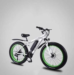 AISHFP Bicicletas de montaña eléctrica Adulto Fat Tire Bike montaña elctrica, batera de Litio de 36V Bicicleta elctrica, de Alta Resistencia aleacin de Aluminio de 27 Pulgadas Velocidad 26 4.0 Neumticos Motos de Nieve, B, 55KM