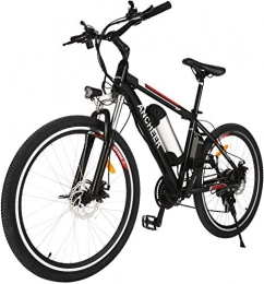 Ancheer Bicicletas de montaña eléctrica ANCHEER Bicicleta eléctrica de montaña, 250 W, 26 pulgadas, con batería de iones de litio extraíble de 36 V, 8 Ah, 12, 5 Ah para adultos, 21 velocidades de cambio (clásica)