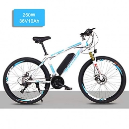 Super-ZS Bicicleta Bicicleta De Montaa Elctrica De 27 Velocidades Para Viajes Al Aire Libre, Batera De Litio De 250W / 36V10Ah / Neumtico De 26 Pulgadas / Velocidad Mxima 35km / H Bicicleta Elctrica Para Adultos