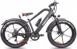 LAZNG Bicicleta Bicicleta de montaña elctrica, de 26 pulgadas bicicleta hbrida / 18650 batera de litio de 48V de 6 velocidades amortiguador hidrulico y los frenos de disco delantero y trasero, la durabilidad de h