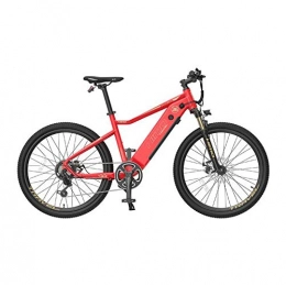 GASLIKE Bicicletas de montaña eléctrica Bicicleta de montaña elctrica de 26 pulgadas para adultos con batera de iones de litio de 48V 10Ah / motor de 250W DC, sistema de velocidad variable Shimano 7S, marco de aleacin de aluminio, Rojo