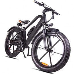 Amantiy Bicicleta Bicicleta de montaña eléctrica, 26 pulgadas Fat Tire Bicicleta eléctrica 400W 48V Nieve E-Bici Shimano 6 velocidades pedal crucero de la playa for hombre de montaña de las mujeres E-Bici Assist Bicicl