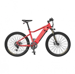 GASLIKE Bicicleta Bicicleta de montaña eléctrica de 26 pulgadas para adultos con batería de iones de litio de 48V 10Ah / motor de 250W DC, sistema de velocidad variable Shimano 7S, marco de aleación de aluminio, Rojo