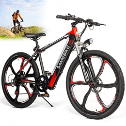 JINGJIN Bicicleta Bicicleta electrica, Bicicleta de montaña, 350W Cuadro de montaña de acero con alto contenido de carbono de 26 " PulgadasBicicleta de Montaña / batería de iones de litio 36V8AH, Carga útil 180 kg