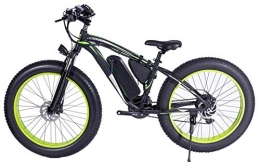 HSART Bicicleta Bicicleta eléctrica de 1000 W, 48 V, 13 Ah, para hombre, 26 pulgadas, Fat Tire Eléctrico, para playa, snowboard, con dos frenos de disco hidráulicos y horquilla de suspensión, color blanco, negro